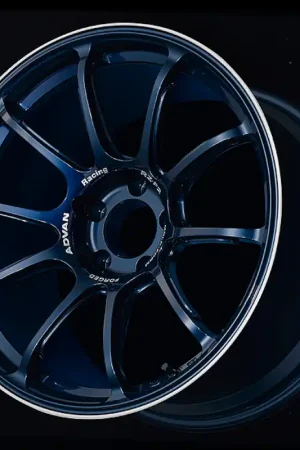 Advan Racing RZ-F2 18x9.5 +45 5-120 Racing Titanium Blue & Ring Wheel Best Seller