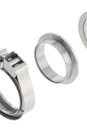 Borla Universal 2.5in Stainless Steel 3pc V-Band Clamp w/ Male and Female Flanges Sale