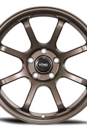 Crafted Konig Forged F6SX 17x10 5x114.3 ET45 Race Bronze Wheel (Knurled Bead)