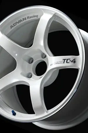 No Minimum Order Advan TC4 18x9 +25mm 5-112 Racing White Metallic and Ring Wheel
