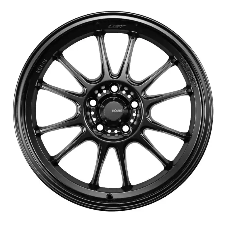 Konig Hypergram 18x12 5X120 ET20 Matte Black Wheel Wholesale