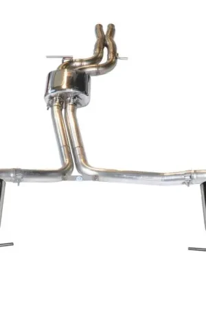 Budget AWE Tuning Audi C7 A7 3.0T Touring Edition Exhaust - Dual Outlet Chrome Silver Tips