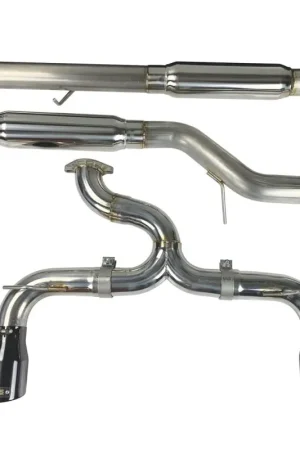 Super Sale Injen 16-18 Ford Focus RS 3in Cat-Back Stainless Steel Exhaust w/ 4in Black Chrome Tips
