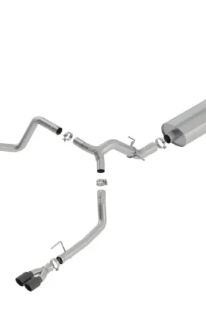 Borla 19 Chevrolet Silverado/GMC Sierra 1500 6.2L SS Touring Catback Exhaust - Black Chrome Tips Must Have