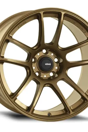 Konig Heliogram 18X8.5 5X108 ET42 Matte Bronze Knurled Bead Flow Formed Hot Deal