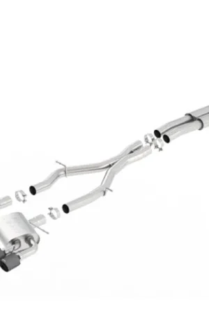 Borla 16-17 Chevy Camaro 6.2L 4in Dual CF Tips w/Black Core Dual Split Exit ATAK Catback Exhaust Latest