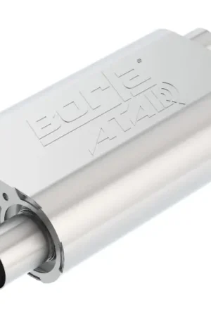 Borla CrateMuffler Stock SBC 283/327/350 ATAK 2.25in Offset/Offset 14inx4.35inx9in Oval Muffler Genuine