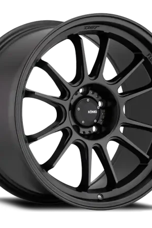 Authentic Konig Hypergram 15x7.5 4x100 ET35 Matte Black