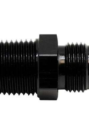Certified DeatschWerks 8AN Male Flare to 1/2in Male NPT Adapter - Anodized Matte Black