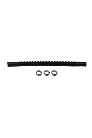 No Minimum Order Deatschwerks Convoluted Tubing 200mm Length x 8mm ID Side 1 x 8mm ID Side 2 - Black