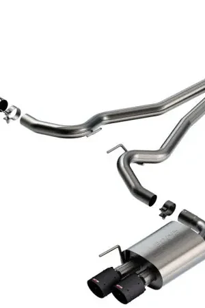 Affordable Borla 2024 Ford Mustang 2.3L Ecoboost S-Type Catback Exhaust CF BA w/ Quad Tips - Non-Active