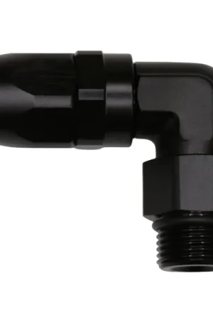 DeatschWerks 10AN ORB Female Swivel 90-Degree Hose End CPE - Anodized Matte Black Today Only