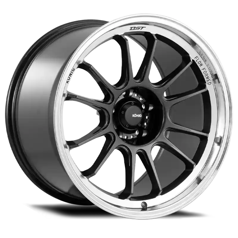Free Shipping Konig Hypergram 18x11 5x112 ET40 Metallic Carbon w/ Machined Lip