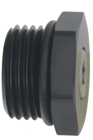 DeatschWerks 8AN ORB Male Plug Fitting with 1/8in NPT Gauge Port - Anodized Matte Black Original