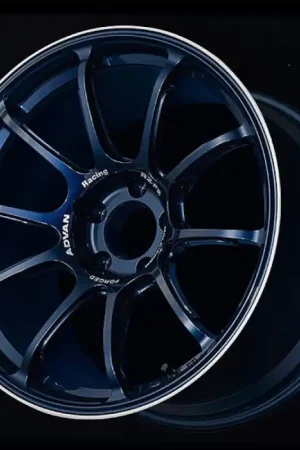 Advan RZ-F2 18x10.0 +35 5-114.3 Racing Titanium Blue & Ring Wheel No Minimum Order