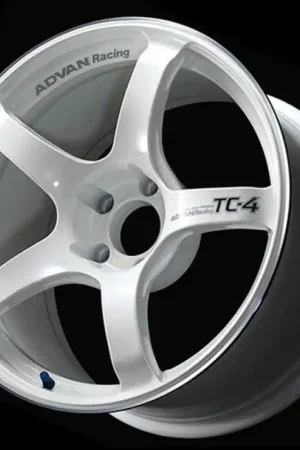 Price Drop Advan TC4 18x7 / 4x100 / +41 Offset / 63 CB - Racing White Metallic & Ring
