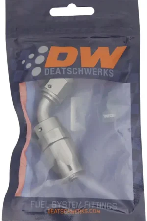 Mega Sale DeatschWerks 6AN Female Flare Swivel 60-Degree Hose End CPE Anodized DW Titanium