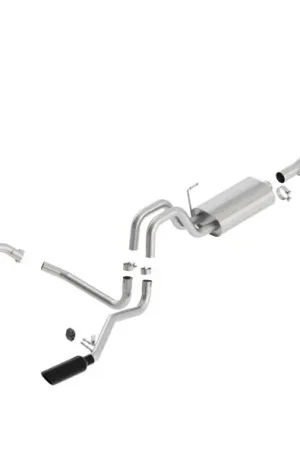 Borla 11-14 Ford F-150 5.0L Stainless Steel S-Type Catback Exhaust - 4in Tips Single Split Rear Exit New Arrival