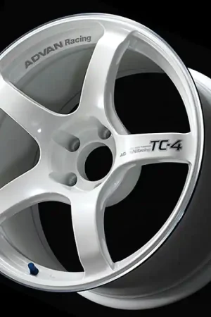 Advan TC4 16X8.0 +35 5-114.3 Racing White Metallic & Ring Popular