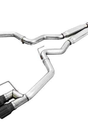Premium AWE Tuning 2018+ Ford Mustang GT (S550) Cat-back Exhaust - Track Edition (Quad Diamond Black Tips)