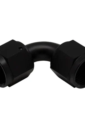 DeatschWerks 8AN Flare Female Swivel 90-Degree to 8AN Flare Female Swivel - Anodized Matte Black Hot Deal