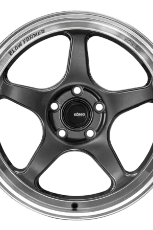 Reduced Price Konig Hyperspec 18x8 5X114.3 ET35 Anthracite Metallic Wheel w/ Mirror Machined Lip