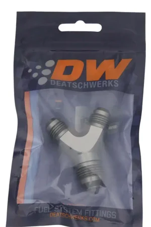 DeatschWerks 6AN Male Flare + 6AN Male Flare to 8AN Male Flare Y Block Fitting Deal