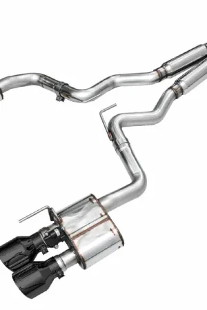 AWE 2024 Ford Mustang Dark Horse S650 RWD SwitchPath Catback Exhaust w/ Quad Diamond Black Tips Price Drop