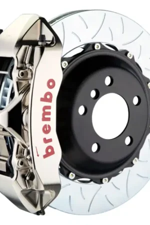 Brembo 14-15 IS250/IS250 F-Sport Exc AWD Fr GTR BBK 6Pis Billet 380x32 2pc Rtr Slot Type3-Nickel Authentic