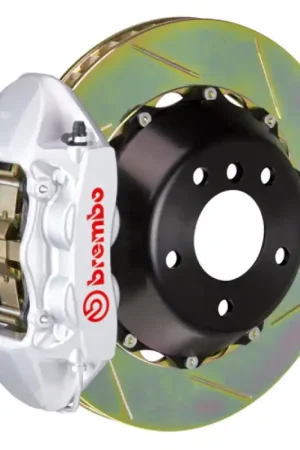 Brembo 05-08 LR3/05-13 Range Rover Sport Rr GT BBK 4Pist Cast 380x28 2pc Rotor Slotted Type1-Silver Latest