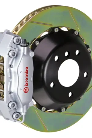 Brembo 22+ GR86 Rear GT BBK 4 Piston Cast 345x28 2pc Rotor Slotted Type1-Silver Best Choice