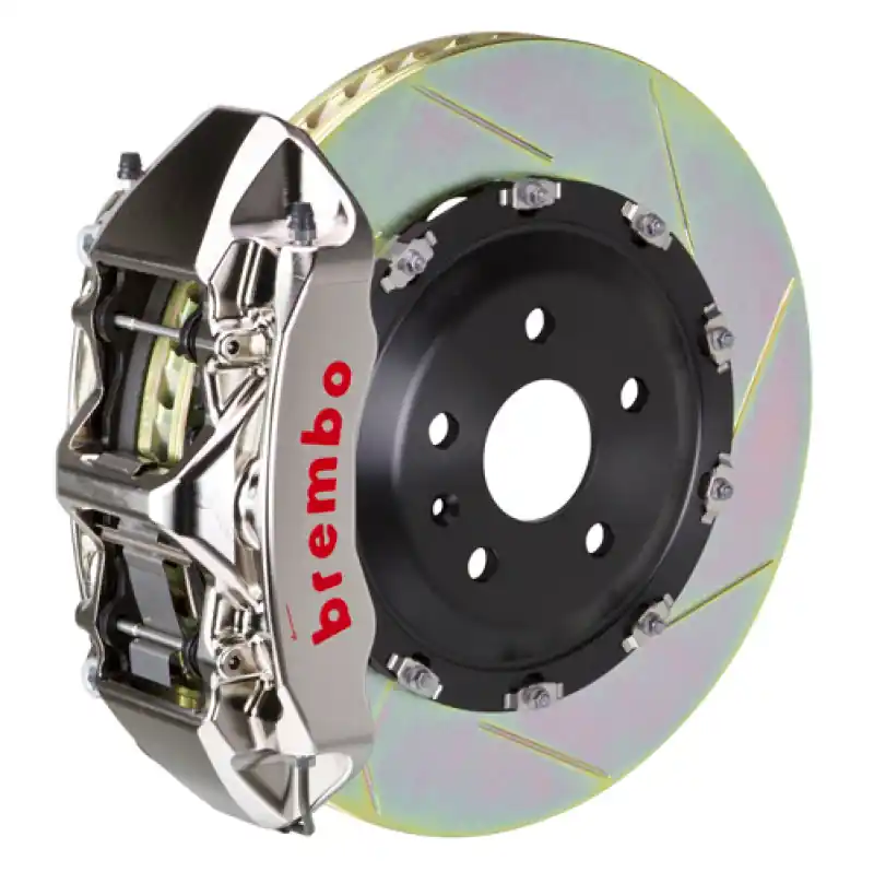 Brembo 05-07 Quattroporte Fr GTR BBK 6Pis Billet 380x34 2pc Rotor Slotted Type1-Nickel New Release