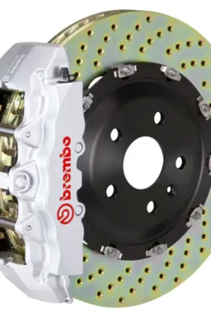 Save Now Brembo 06-08 RS4 Front GT BBK 6 Piston Cast 380x34 2pc Rotor Drilled-Silver