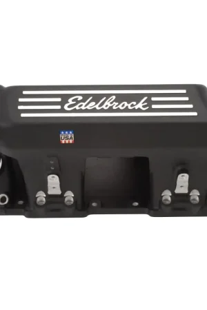 Popular Edelbrock Manifold EFI Pro-Flo XT BB Chevy Rect Port Heads Black Powder Coated