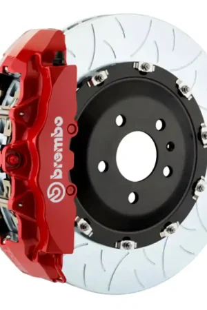 Brembo 21+ F150 2WD/4WD (Excl. Raptor) Fr GT BBK 6 Pist Cast 2pc 380x34 2pc Rotor Slotted Type3-Red Best Price