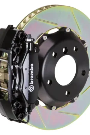 Brembo 98-02 Z3 M-Coupe/Roadster Rear GT BBK 4 Piston Cast 2pc 328x28 2pc Rotor Slotted Type1-Black Final Sale