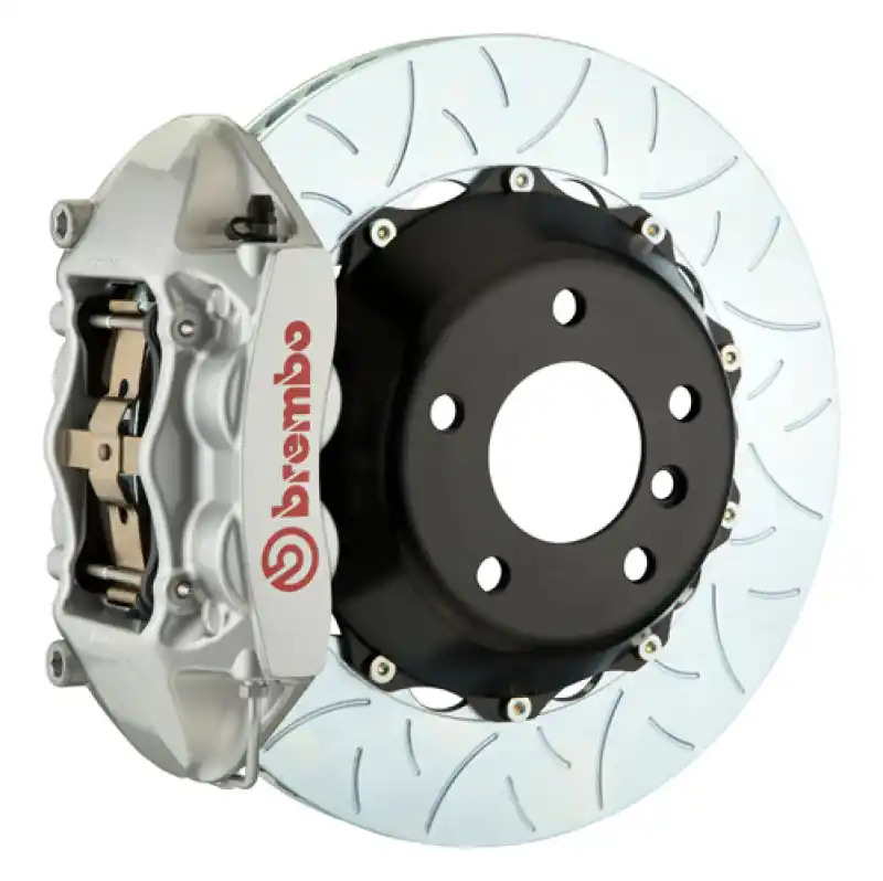 Brembo 12-17 M5 (F10) Rear GT BBK 4 Piston Cast 380x28 2pc Rotor Slotted Type-3-Silver Best Choice