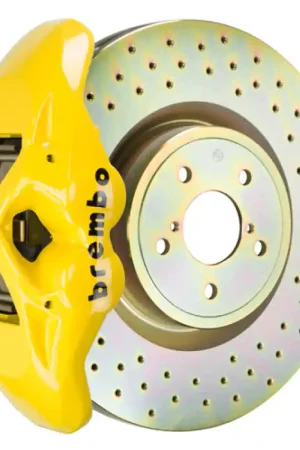 Brembo 15-21 WRX (VA) Front GT BBK 4 Piston Cast 326 x30 1pc Rotor Drilled- Yellow Bulk Order