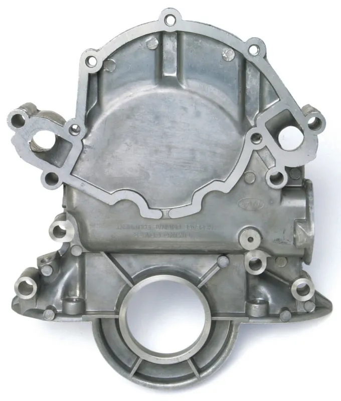 Seasonal Sale Edelbrock Timing Cover Alum S/B Ford 65-78 289 (Non K-Code) and 302 69-87 351W w/ Timing Marker