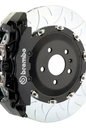 Brembo 14+ Model S AWD w/ DC (Excl Plaid) Fr GT BBK 6Pis Cast 380x34 2pc Rtr Slot Type3-Black Last Chance