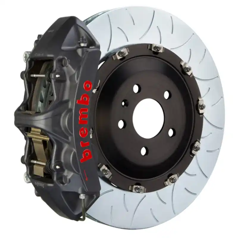 Reduced Price Brembo 05-13 Range Rover Sport Front GTS BBK 6 Piston Cast 405x34 2pc Rotor Slotted Type3-Black HA