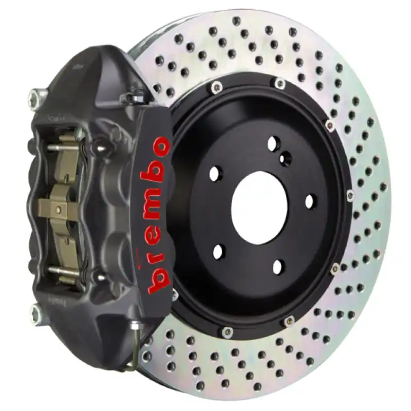 Brembo 06-13 S63 AMG (W216) Rear GTS BBK 4 Piston Cast 380x28 2pc Rotor Drilled-Black HA Cheap