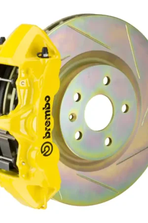Brembo 10-15 Camaro V6 Front GT BBK 6 Piston Cast 355x32 1pc Rotor Slotted Type-1- Yellow Editor’s Pick