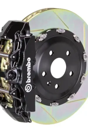 Brembo 09-13 FX35/FX50/14-17 QX70 Fr GT BBK 6 Pist Cast 380x34 2pc Rotor Slotted Type1-Black Reduced Price