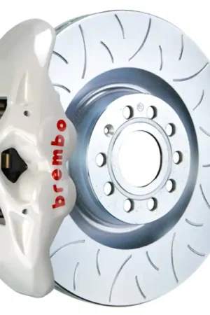 Brembo 05-10 Jetta GLI Front GT BBK 4 Piston Cast 345x30 1pc Rotor Slotted Type3-White Don’t Miss Out