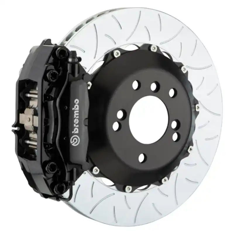 Limited Edition Brembo 13-17 Veloster Turbo Front GT BBK 4 Piston Cast 345x28 2pc Rotor Slotted Type-3-Red