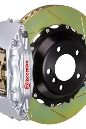 Brembo 02-07 SC430 Front GT BBK 4 Piston Cast 2pc 355x32 2pc Rotor Slotted Type1-Silver Mega Sale