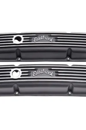 Edelbrock Valve Cover Classic Series Chevrolet 1959-1986 262-400 CI V8 Black Free Delivery