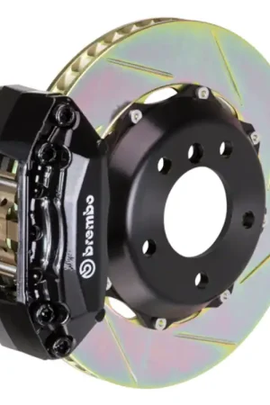 Exclusive Offer Brembo 04-05 Civic Si Hatchback Fr GT BBK 4Pis Cast 2pc 328x28 2pc Rotor Slotted Type1-Black