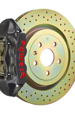 Brembo 66-89 911S/SC/Carrera Front GTS BBK 4 Piston Cast 323x28 1pc Rotor Drilled-Black HA Final Sale